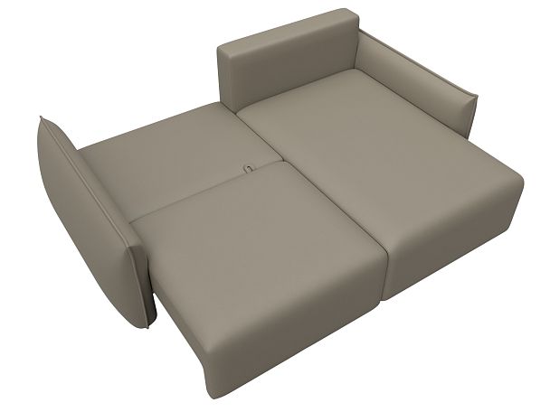 Диван угловой Лига-051 НПБ угол универсальный Экокожа бежевый - Вид 8