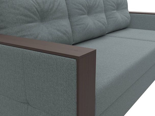 Диван угловой Валенсия Лайт правый угол Рогожка серый - Вид 4