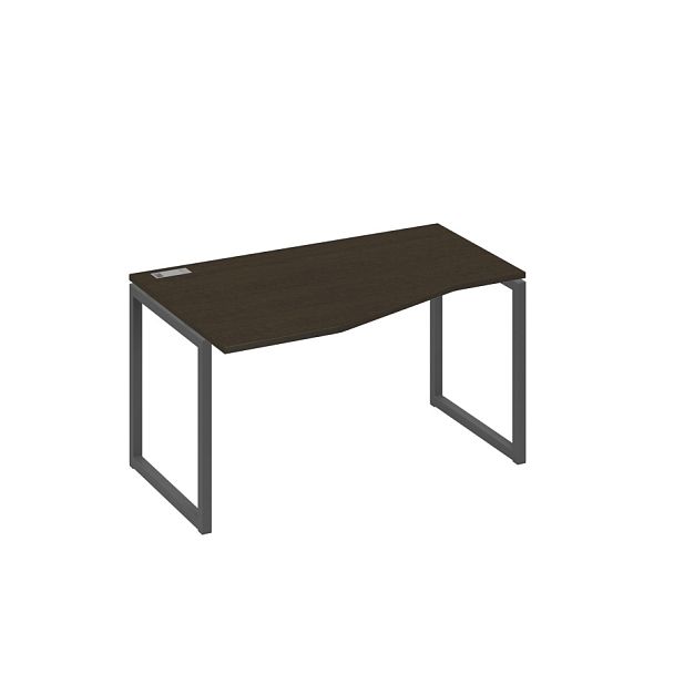 Стол эргономичный левый "Техно" на металлокаркасе QUATTRO A4 А4 Б4 063 БП венге / металлокаркас антрацит - Вид 1