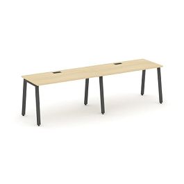 Стайл Проджект Рабочая станция 1 сторон. SN-6A.ORS-002 Акация Лорка/Металл Антрацит 2360*600*750 - Фото предпросмотра