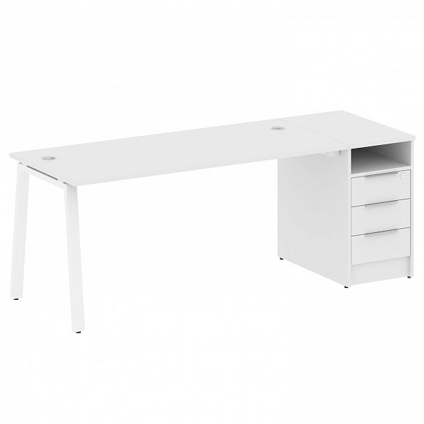 Рабочая станция "Metal System" БА.РС-СТП -1.4 белый - Вид 1