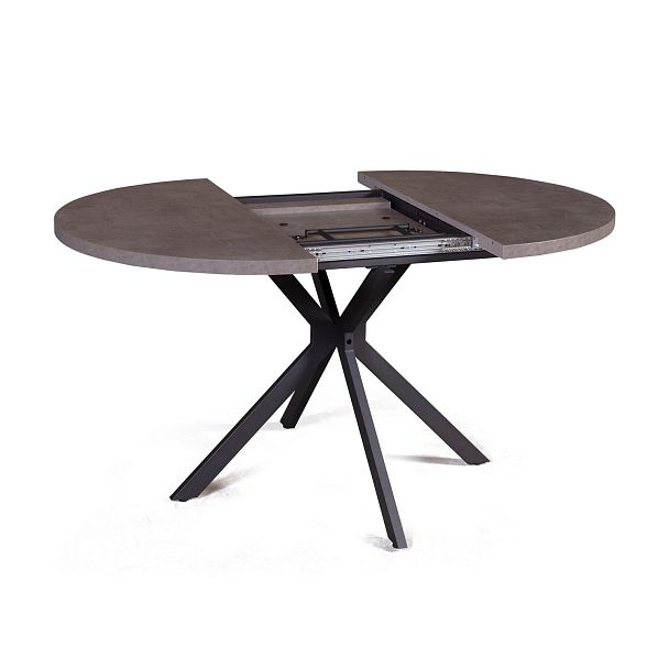 Стол круглый Vegas раздвижной (100+40) камень темный - Вид 6