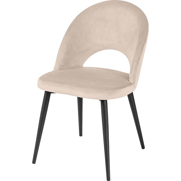 Стул кухонный Рэди кремовый велюр/черный - Вид 1