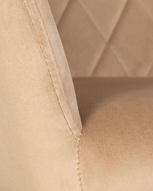 Стул обеденный DOBRIN ROBERT (черные матовые ножки, велюр V108-104 Мокко) - Вид 7