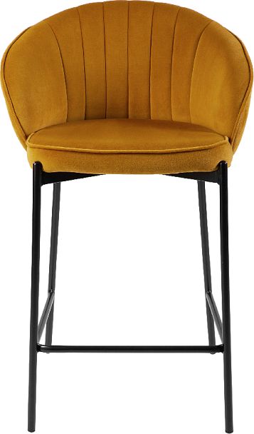 Полубарный стул Миэль горчичный/черный - Вид 2
