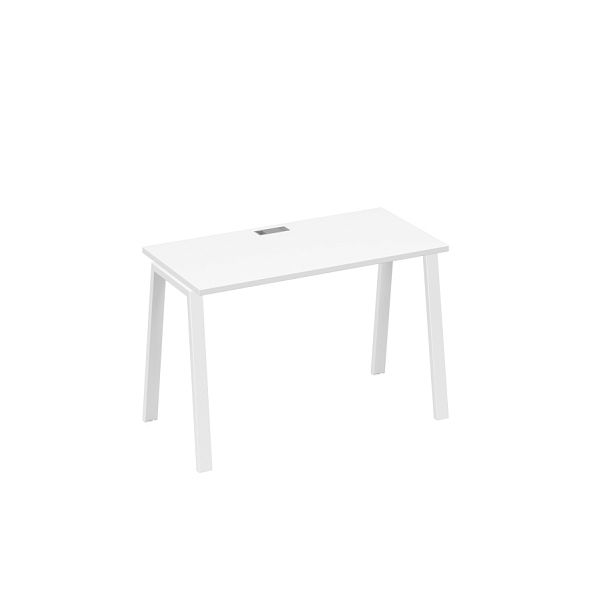 Стол письменный на металлокаркасе TRE A4 А4 Б3 003 БП белый премиум / металлокаркас белый - Вид 1