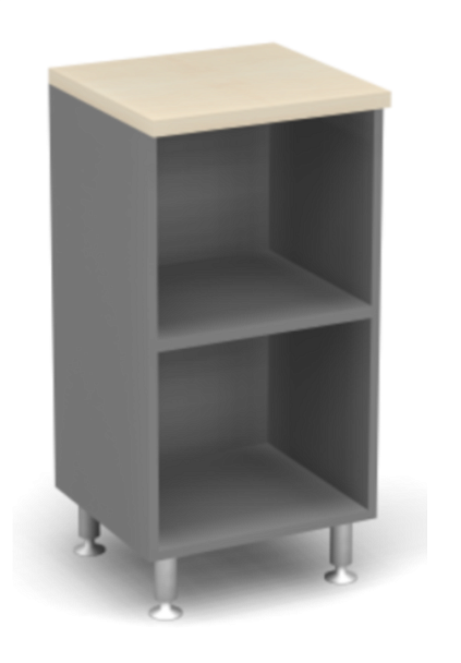 Стеллаж открытый Берлин Береза Майнау/Серый ШО2-45 - Вид 1