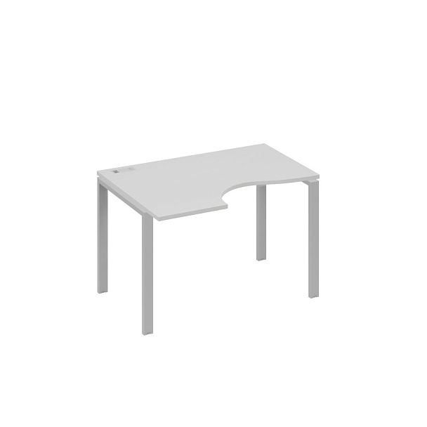 Стол эргономичный левый "Классика" на металлокаркасе UNO A4 А4 Б1 041 БП серый / металлокаркас серый - Вид 1