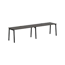Стол 2-х местный ELWST 3167 Мокко/Черный 3126х670х750 EDIS - Фото предпросмотра