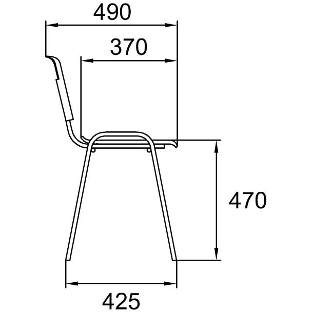 Универсальный стул Sigma Carry ИЗО, оранжевый, гр.7 - Вид 3