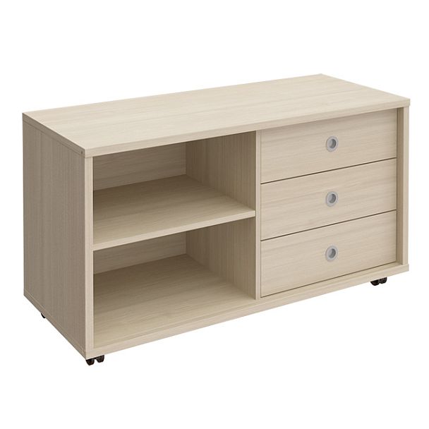 Тумба сервисная 3 ящика без замка универсальная "Борн" В 202 дуб шамони - Вид 1