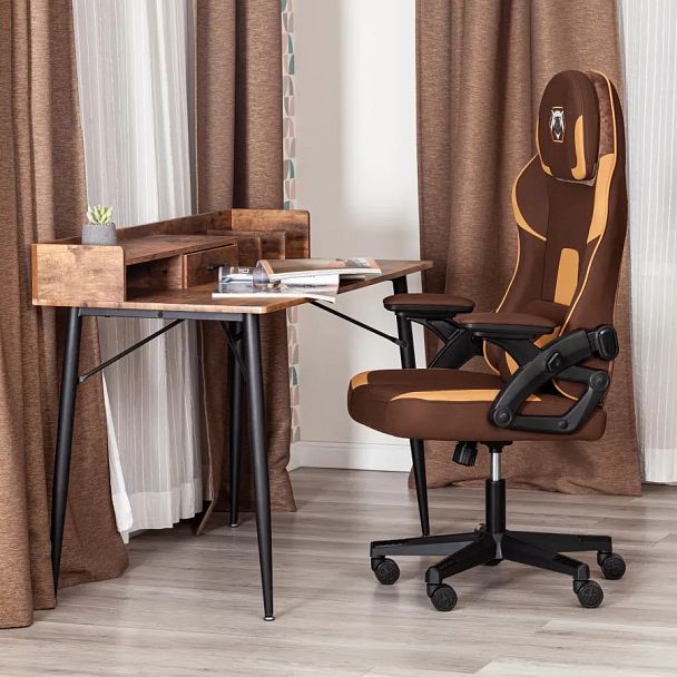Кресло Айбир/Ibear, ткань, коричнево-бежевый /brown-beige - Вид 19
