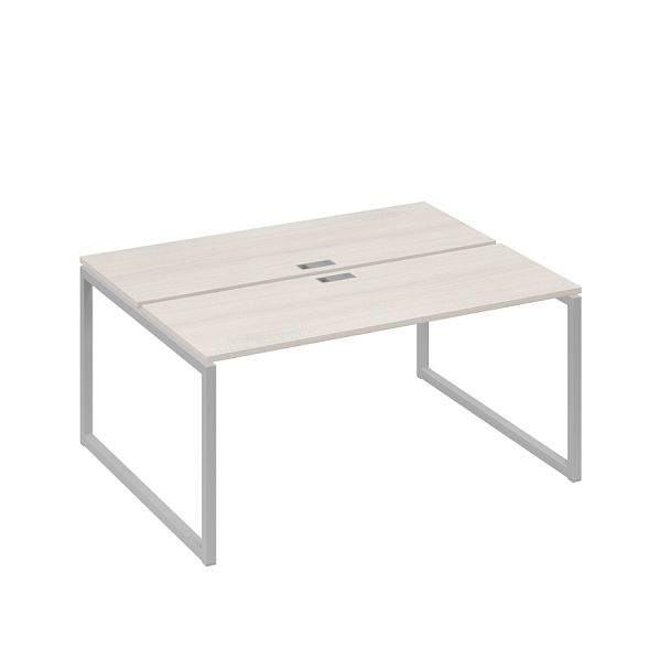 Рабочая станция каркасе QUATTRO (2х160) A4 А4 Б4 172 БП дуб / металлокаркас серый - Вид 1