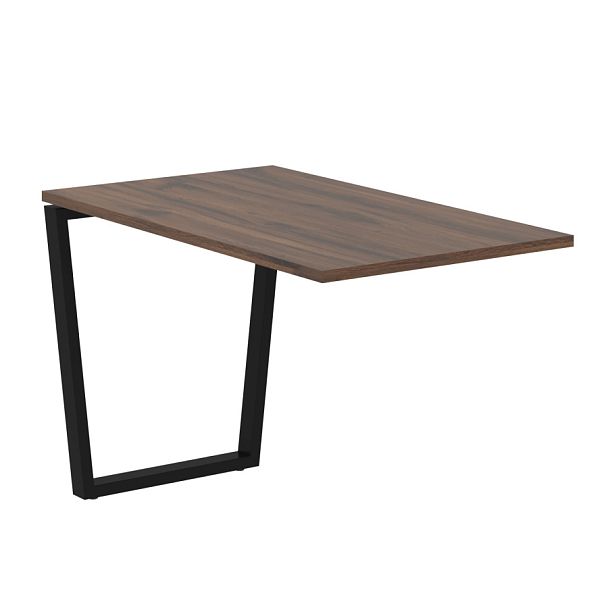 Брифинг-приставка EVB 1167 Дуб Денвер тёмный/Черный 1160х670х750 EDIS - Вид 1