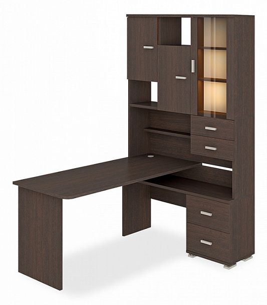 Стол компьютерный Домино СР-620-160 Венге правый - Вид 1