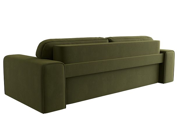 Прямой диван Лига-029 Микровельвет зеленый - Вид 6