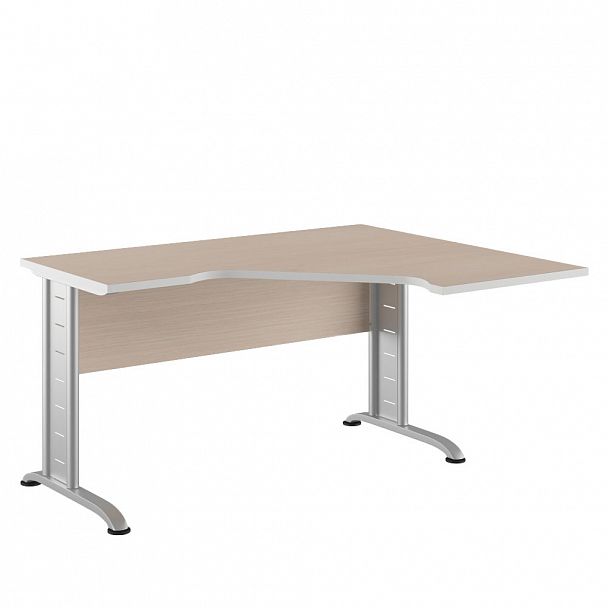 Рабочая станция правая Metal Swift 140x120x75 светлый дуб - Вид 1