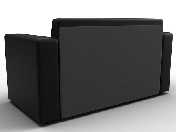 Диван прямой Лига-093 Экокожа черный - Вид 5