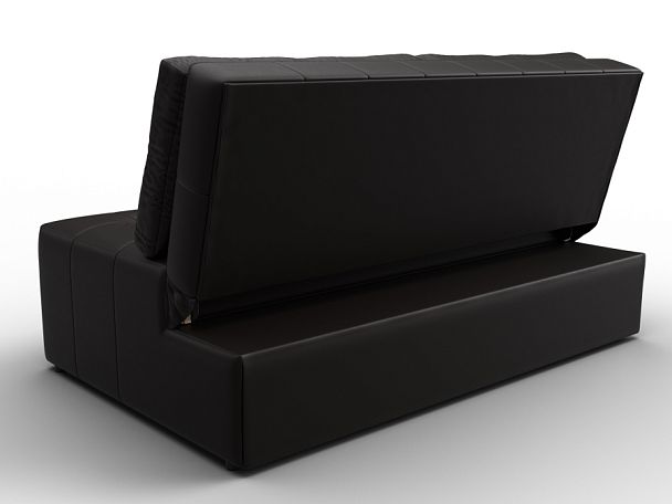 Диван прямой Лига-107 (140) Экокожа коричневый - Вид 5