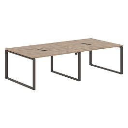 Стол 4-х местный EQWST 2713 Дуб Денвер светлый/Мокко 2726х1346х750 EDIS - Фото предпросмотра