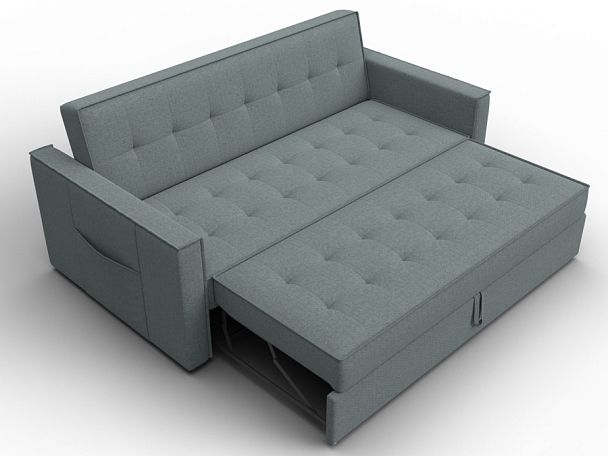 Диван прямой Лига-104 (160) Рогожка серый - Вид 7