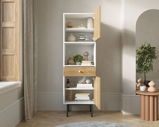 Стеллаж с ящиком и дверкой KOTO арт KT24 - Вид 2