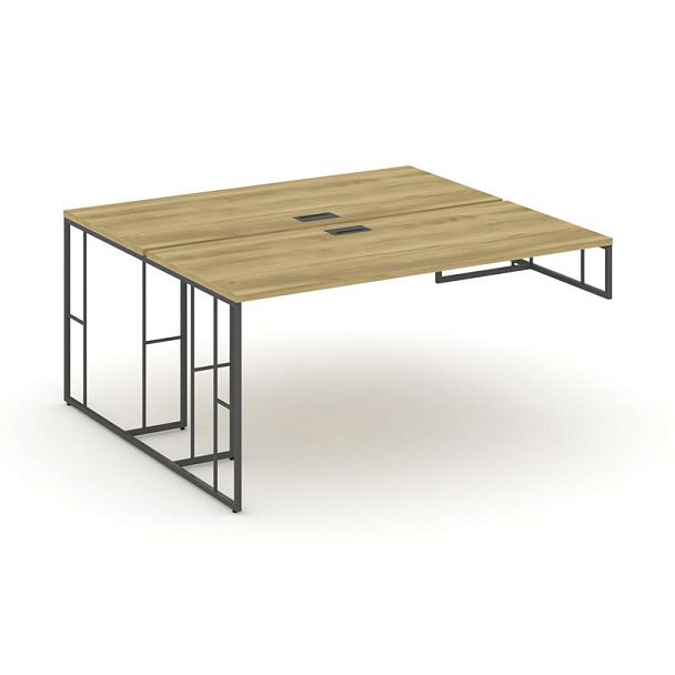 Rift Рабочая станция для опорной тумбы RF.DRSOT-014 Дуб Винченцо/Металл Антрацит 1580*1432*750 - Вид 1