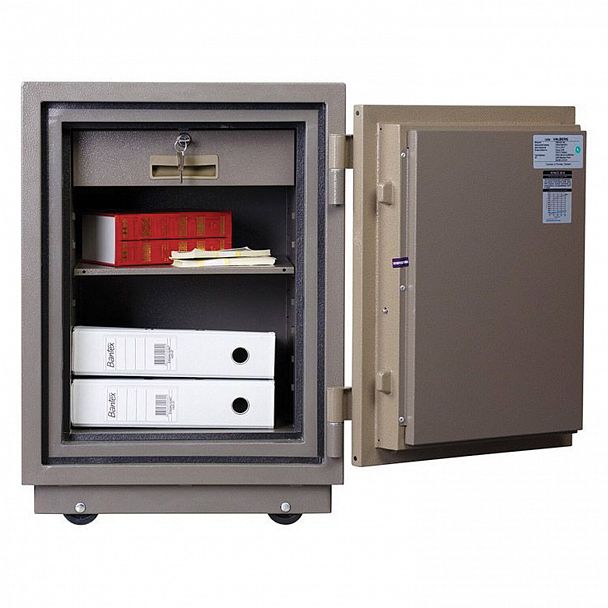 Сейф огнестойкий VALBERG "FRS-66T KL", 672х485х430 мм, 79 кг, 2 ключевых замка, трейзер, крепление к полу - Вид 4