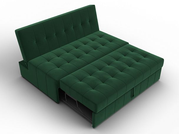 Диван прямой Лига-107 (140) Велюр зеленый - Вид 7