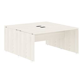Стол двойной ED2ST 1580 Ясень Траун/Черный 1560х1606х750 EDIS - Фото предпросмотра