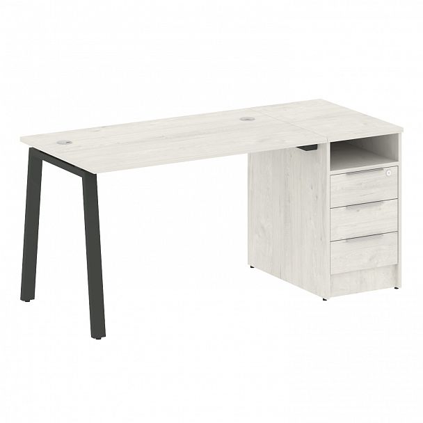 Рабочая станция "Metal System" БА.РС-СТП -1.2 дуб наварра/антрацит - Вид 1