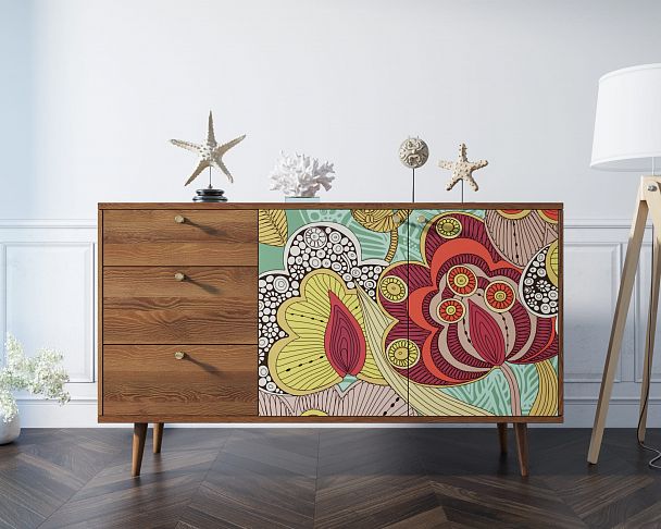 Комод "Berber" с двумя дверками и ящиками 6 принт - Вид 5