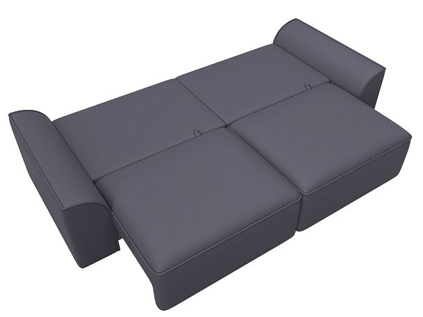Диван прямой Лига-048 НПБ Экокожа серый - Вид 10