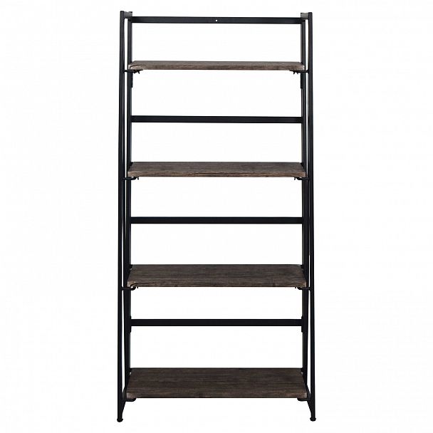 Стеллаж на металлокаркасе "BRABIX LOFT SH-001", 600х300х1250 мм, складной, цвет морёный дуб, 641228 - Вид 4