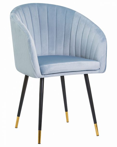 Стул обеденный DOBRIN MARY (серо-голубой велюр (1922-6)) - Вид 1