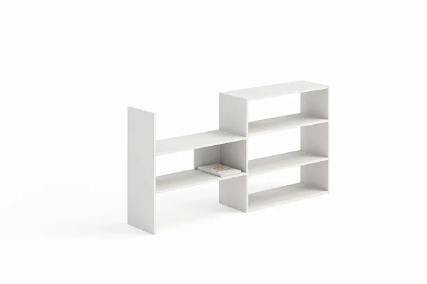 Стеллаж универсальный Ларго 1, белый - Вид 2