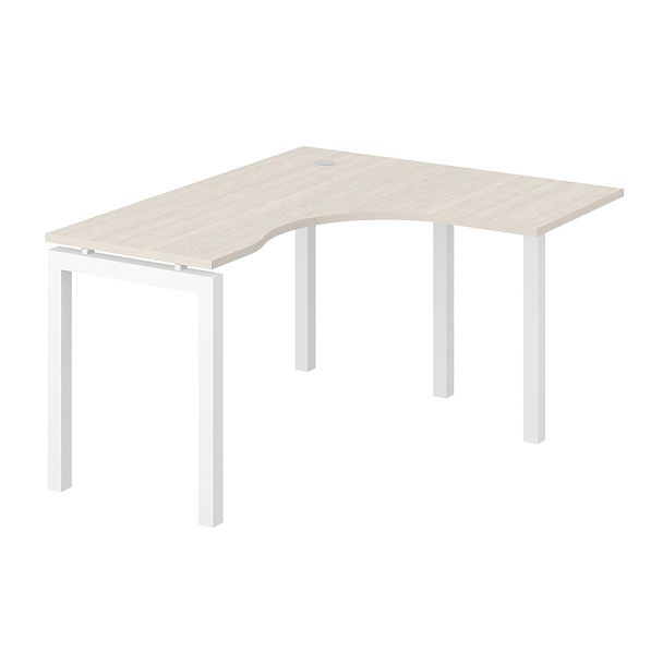 Стол эргономичный "Тандем-А"  ПК-ТНА-СТЭ140Х120П/АЖ-В2-876 дуб альпийский - Вид 1