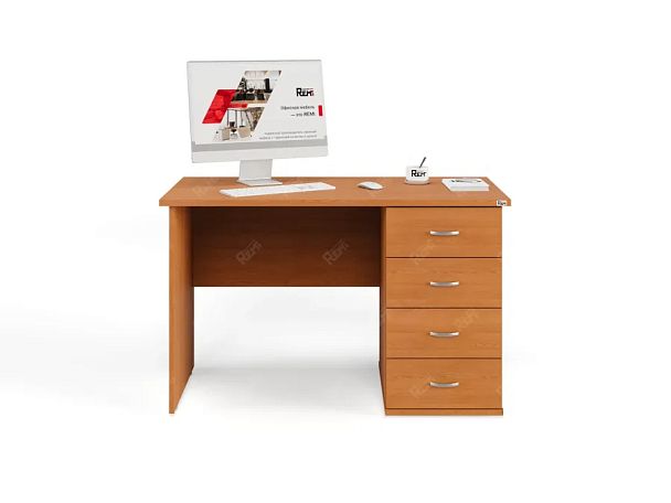 UNITY РС06-12 R Вишня Стол однотумбовый Правый 1200х600х750 - Вид 2