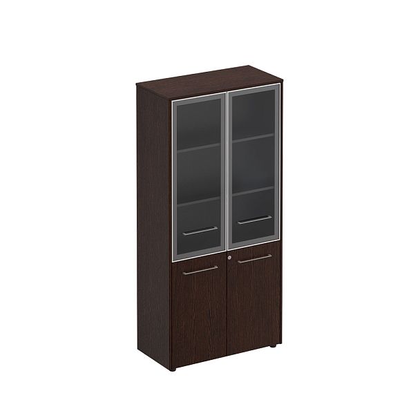 Шкаф со стеклянными дверями высокий - Вид 3