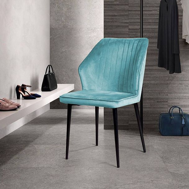 Стул Berg, бархат голубой 88 - Вид 7