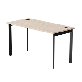 Стол прямой Everprof EVO на металлокаркасе 1380х670х755 мм опоры 45гр Дуб Соната/Черный - Фото предпросмотра