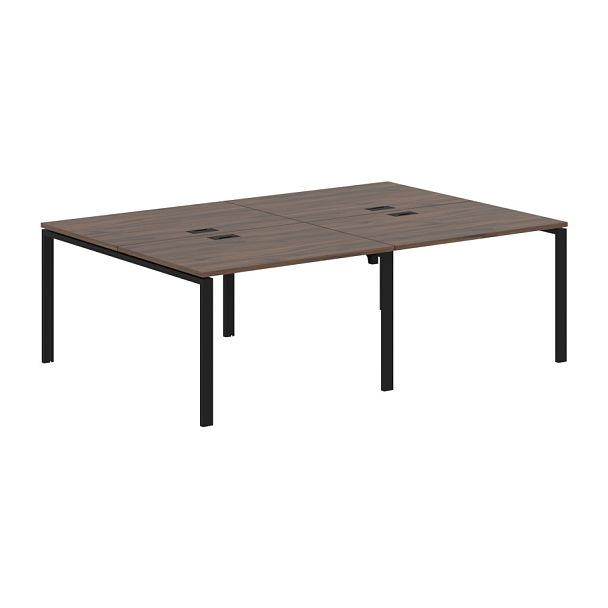 Стол 4-х местный EUWST 2316 Дуб Денвер тёмный/Черный 2326х1606х750 EDIS - Вид 1