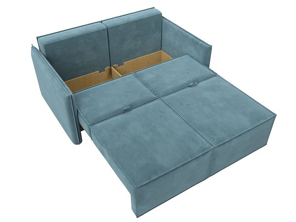 Диван прямой Либерти мини Велюр бирюзовый - Вид 8