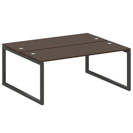 Metal System Quattro Р. ст. на О-образном м/к 50БО.РАС-СП-2.5 Венге/Антрацит металл 1800*1475*750 - Фото предпросмотра