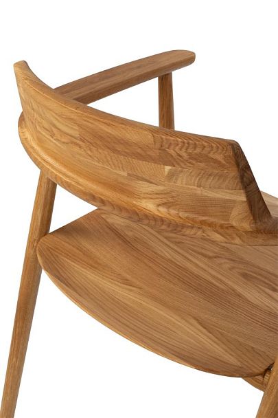 Кресло деревянное из массива дуба Сэн Дуб светлый - Вид 13