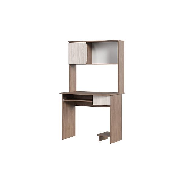 СТОЛ КОМПЬЮТЕРНЫЙ №2 (0,9х1,58х0,6) шимо темный/шимо светлый - Вид 1