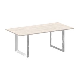 Стол переговорный на О-образном м/к "ONIX DIRECT LUX" M-O.MO-PRG-19 денвер светлый - Фото предпросмотра