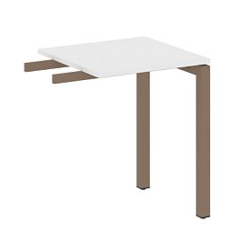 Metal System Quattro Приставной элемент на П-образном м/к 50БП.ПР-1 Белый/Мокко металл 600*600*750 - Фото предпросмотра