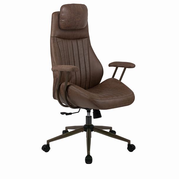 Кресло BRABIX PREMIUM "Arizona EX-573", синхромеханизм, искусственная замша, коричневый, 532944 - Вид 1