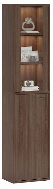 Шкаф-витрина Домино СУ(ш1в2)+1ФГ+1ФС Шамони - Вид 2